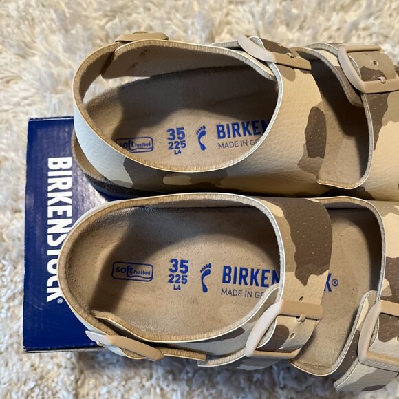 Birkenstock Milano "Desert Soil Gray/Taupe" Camo Size EU 35/US 4-4.5 Narrow Fit - Picture 2 of 8
